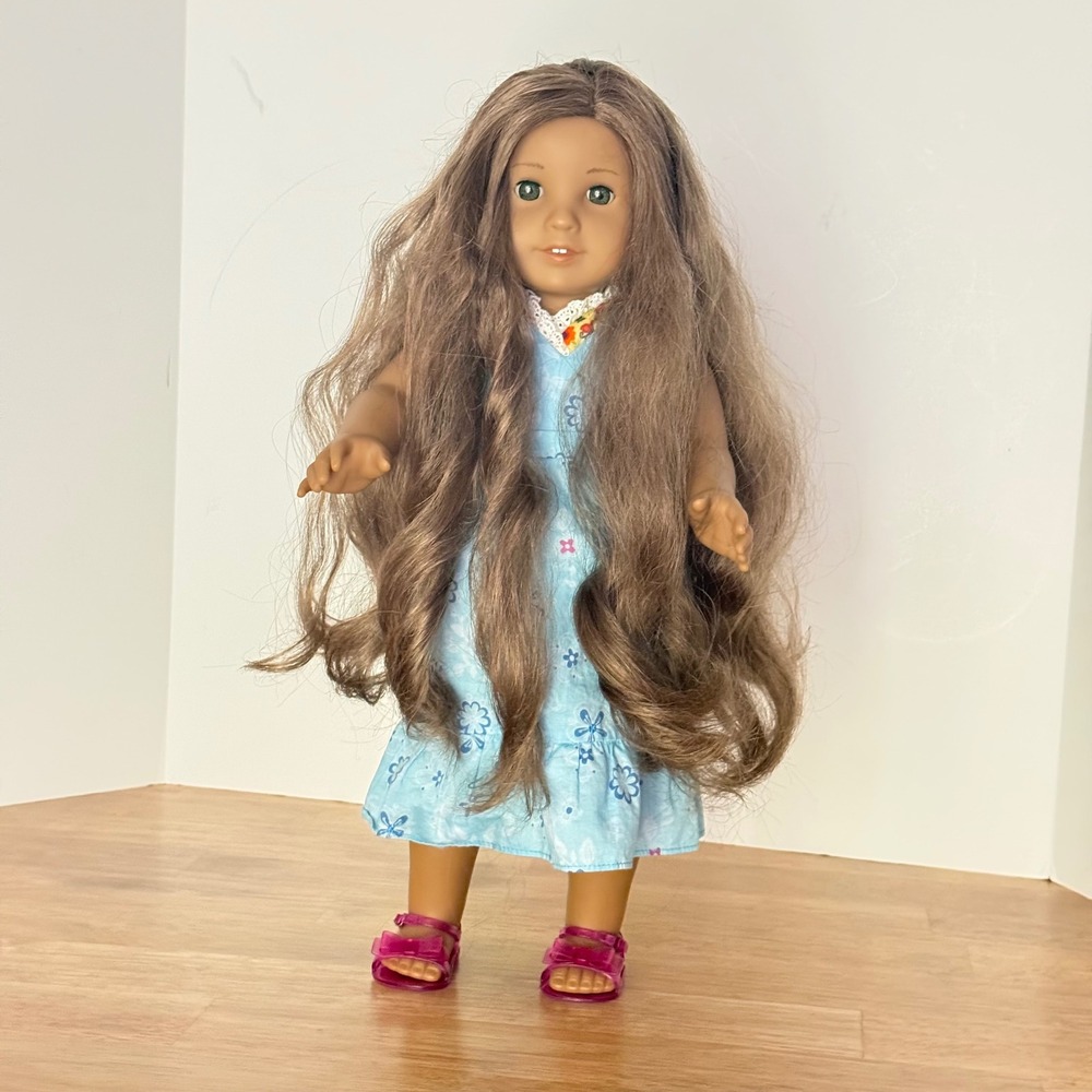 American Girl Kanani Doll 18" GOTY 2011 Meet Dress Swimsuit Accessories Lot